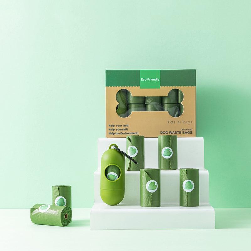 16 Rolls Of Lavender-Scented Poop Picking Bags With Dispenser