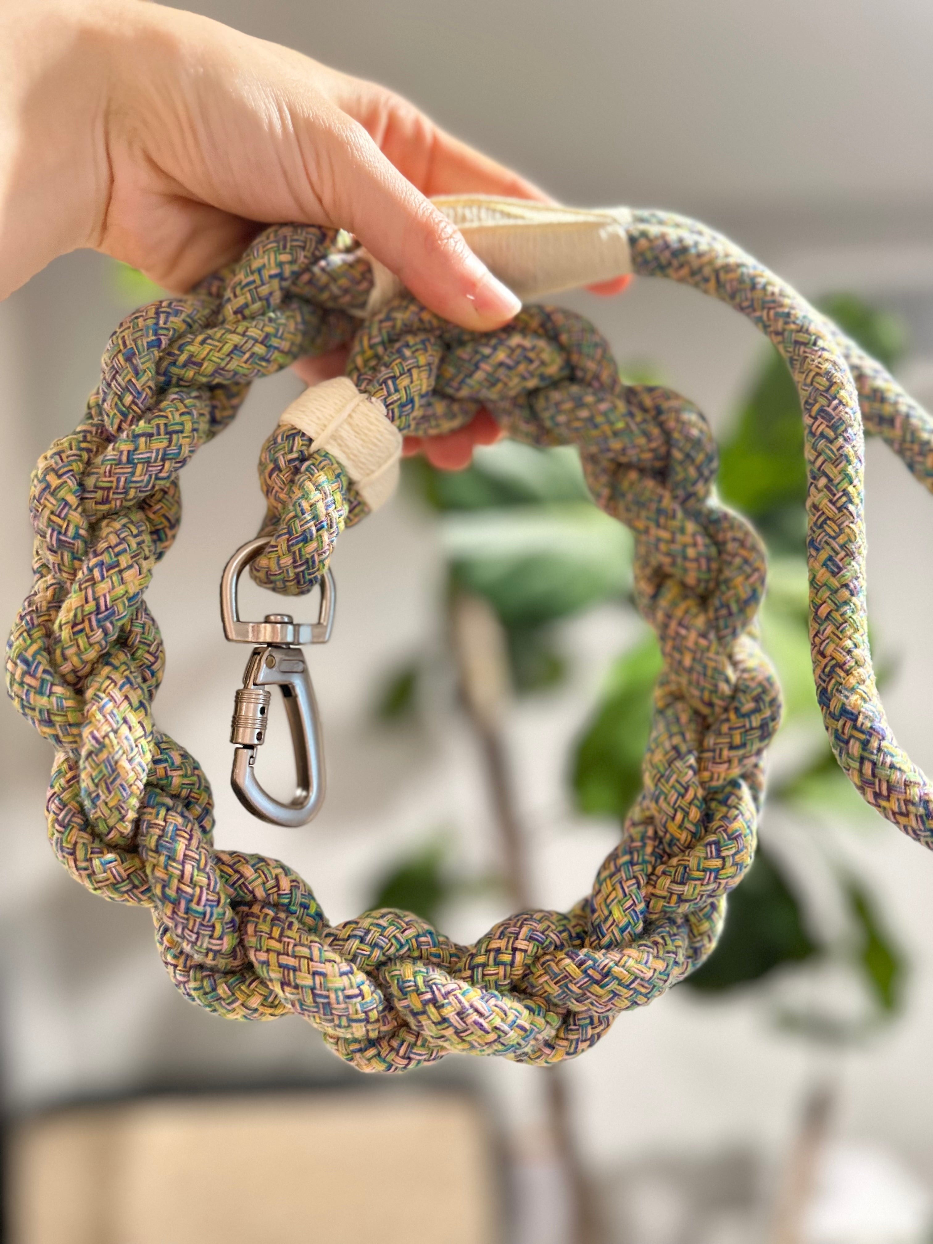 New: Handcrafted Olive Dog Leash | Sustainable |Stylish