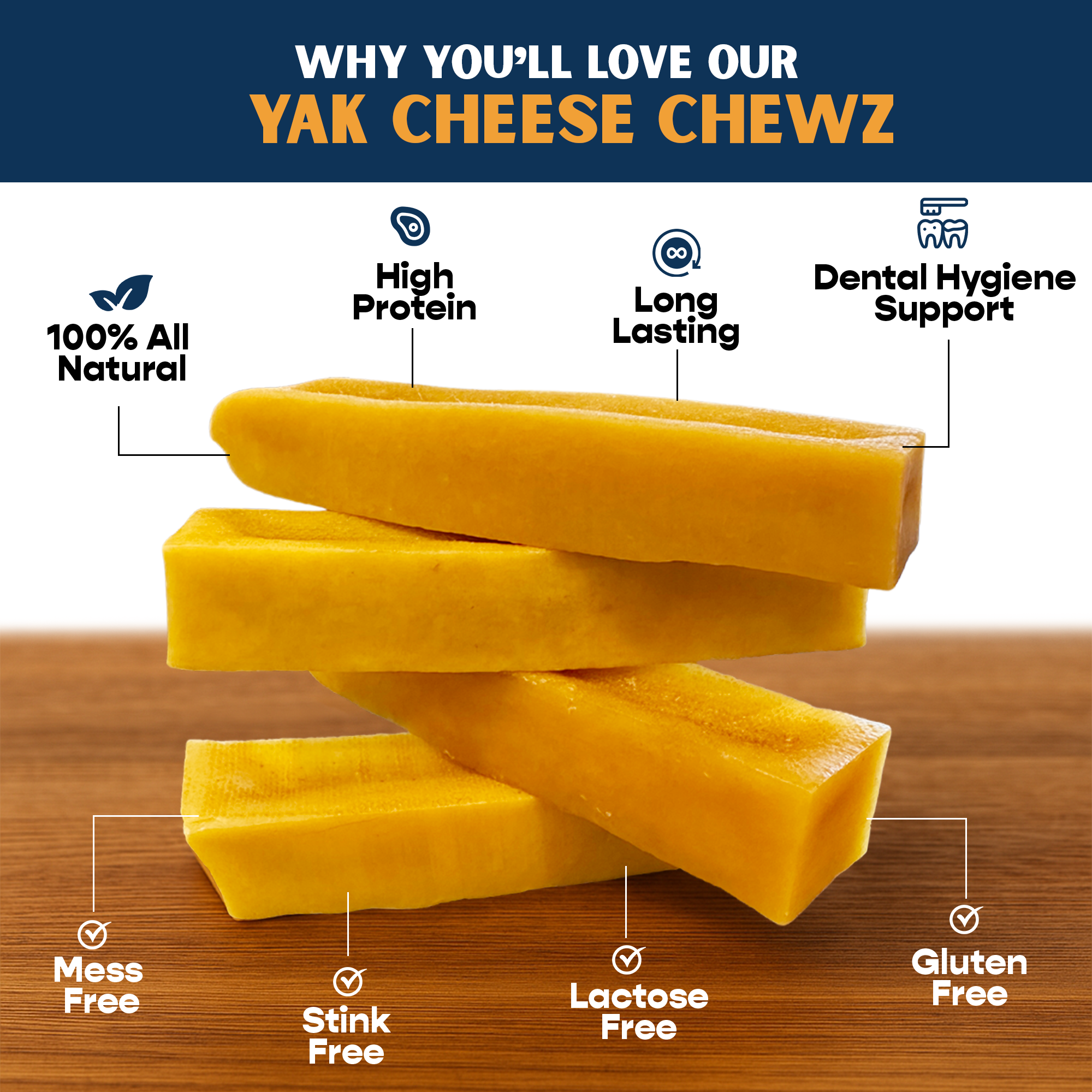 Extra Large Yak Cheese w/ Tag