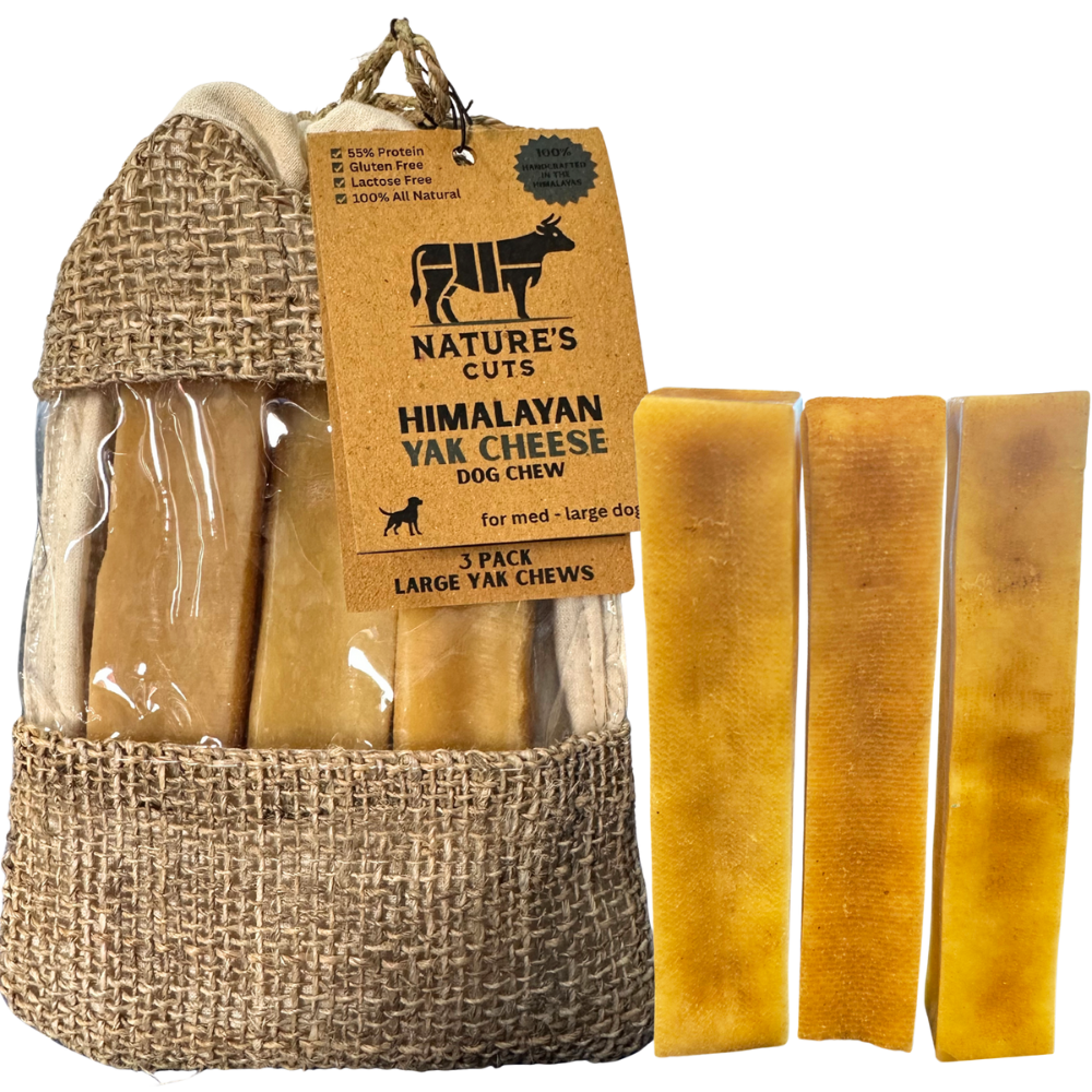 Large Yak Cheese (3 Pack) in Hand Woven Bag